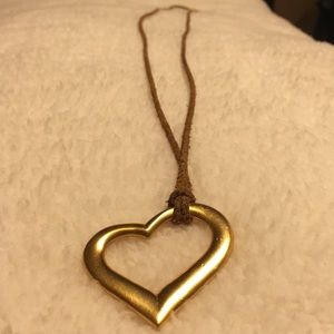 PRICE NEGOTIABLE  Vintage Gold Heart long necklace